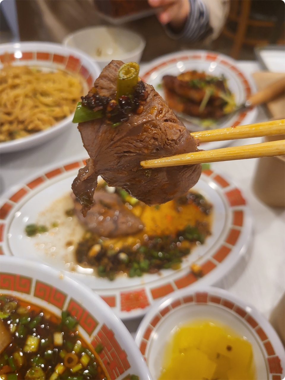 쇠고기 고기 한 젓가락