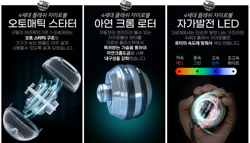 악력볼의 종류