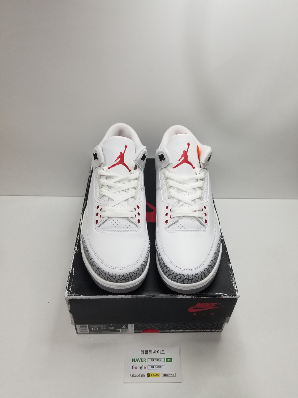  [AIR JORDAN] 에어조던3 화이트 시멘트 리이매진드 DN3707-100 남성용 (OG공장)