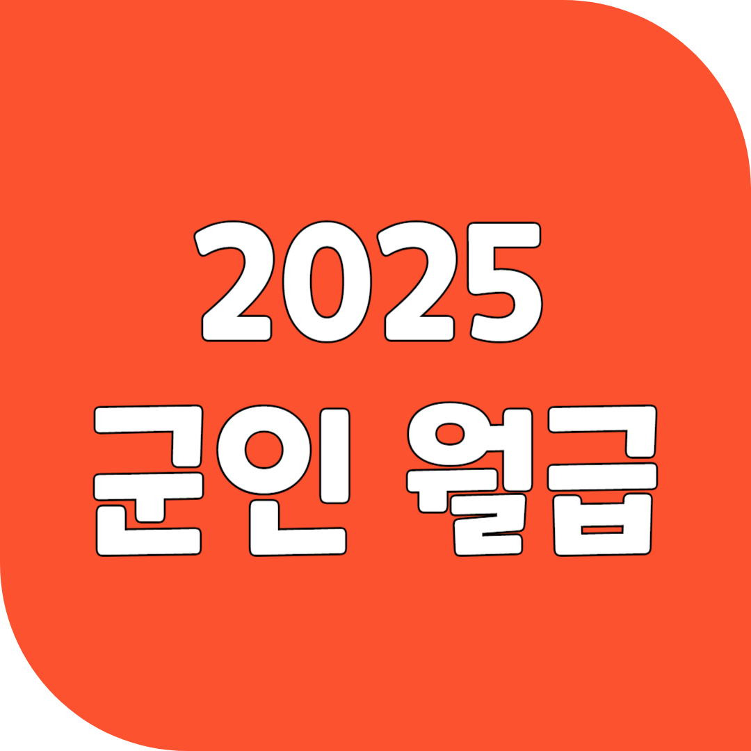 2025년 군인 월급