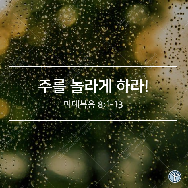  주를 놀라게 하라! / 마8:1-13