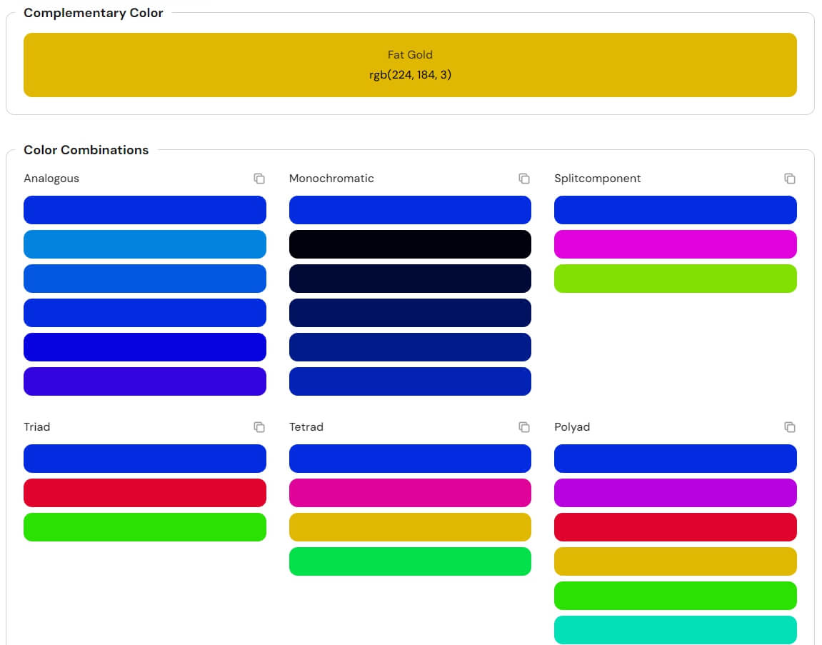 색상을 다루는데 유용한 색상 도구 사이트 Hue Tools