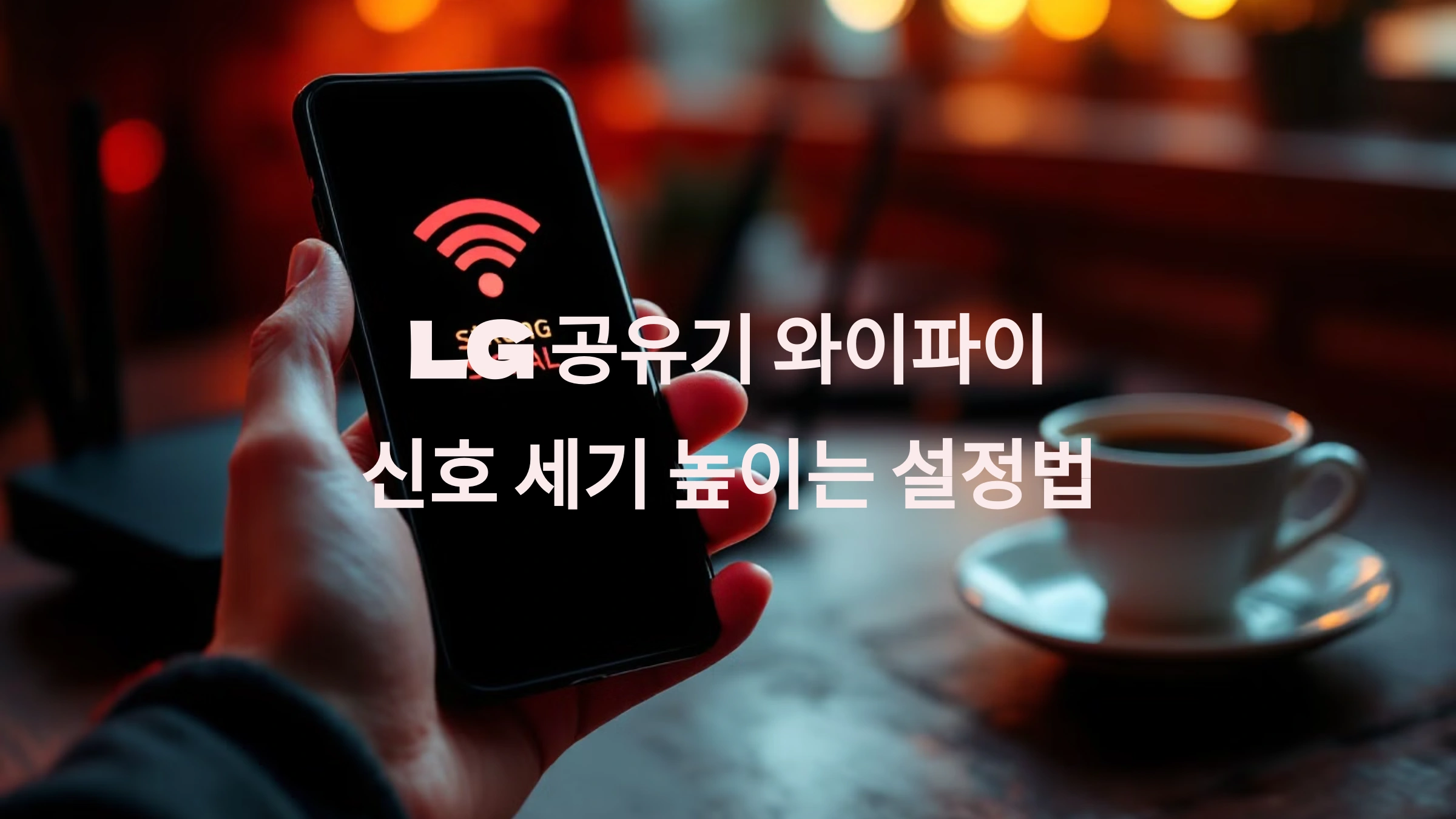 LG 공유기 와이파이 신호 세기 높이는 설정법