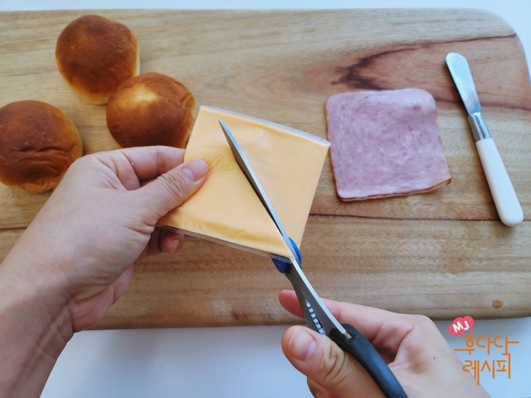 에그샌드위치 만들기 모닝빵 에그 샌드위치만들기 계란 샌드위치 5