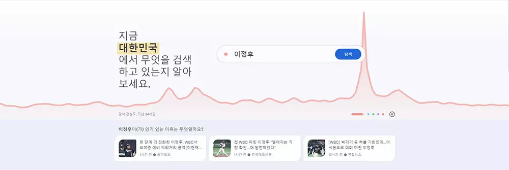 구글트렌드 - 이정후