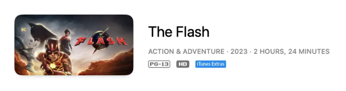 아이튠즈 The Flash