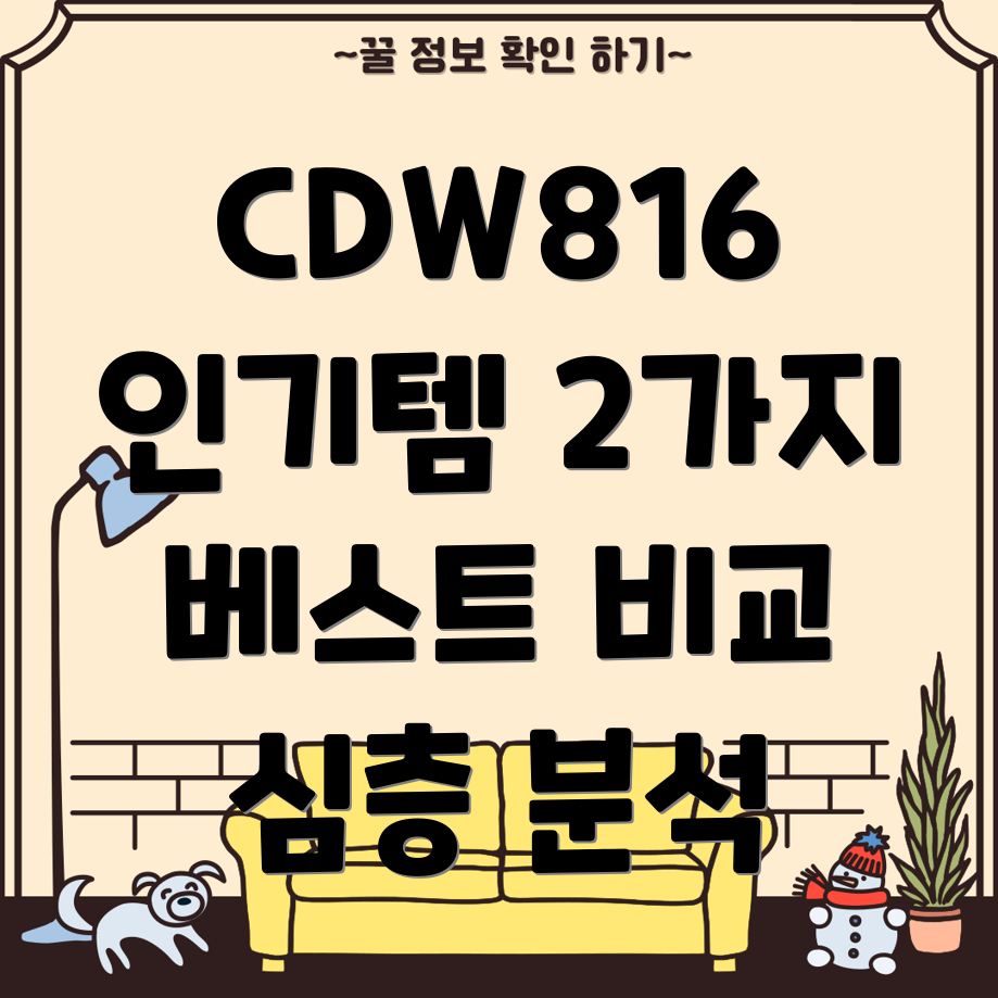 CDW816인기상품분석2가지베스트아이템심층비교