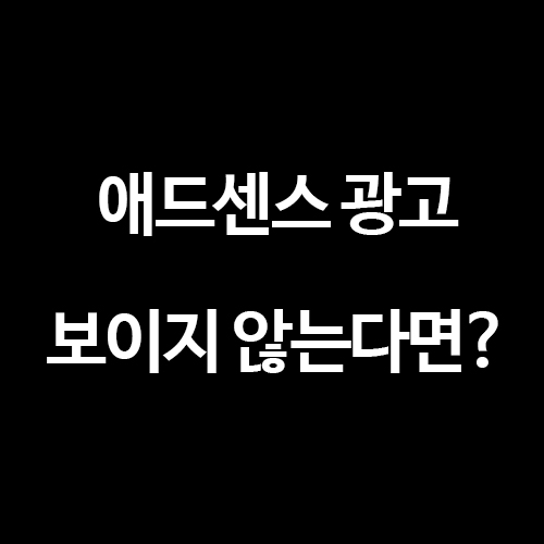  티스토리 구글 애드센스 광고 게재했는데 제대로 보이지 않는다면?