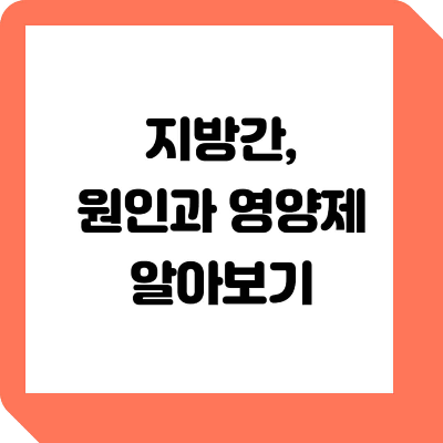 지방간 영양제