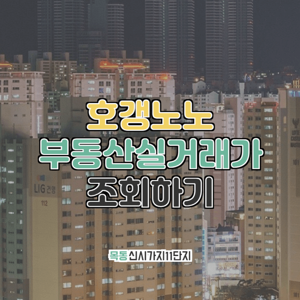  목동 신시가지11단지 부동산실거래가 조회