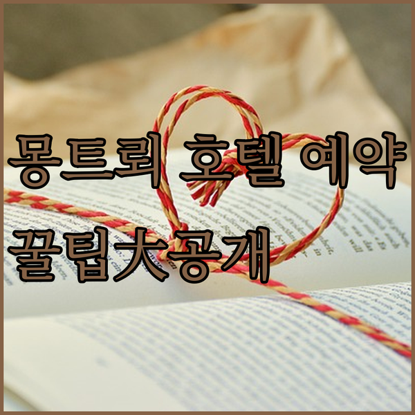 스위스 몽트뢰 호텔 예약 꿀팁 알려드