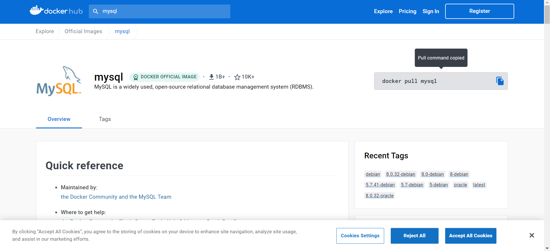 (DOCKER) DOCKER HUB 이미지 다운로드 방법 3