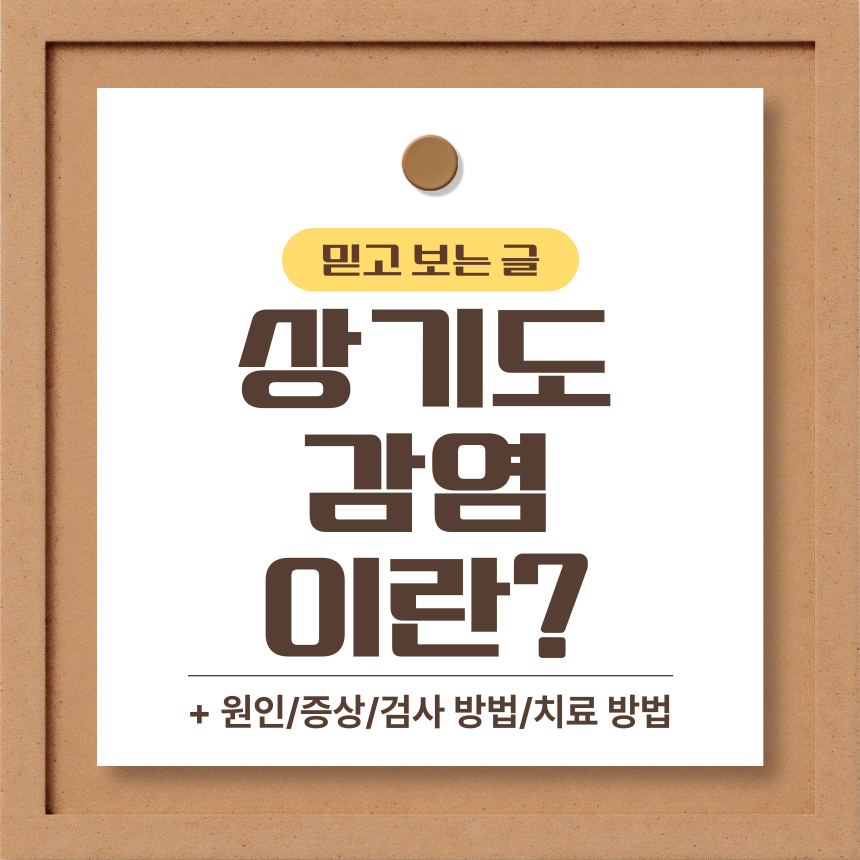  상기도 감염 이란?