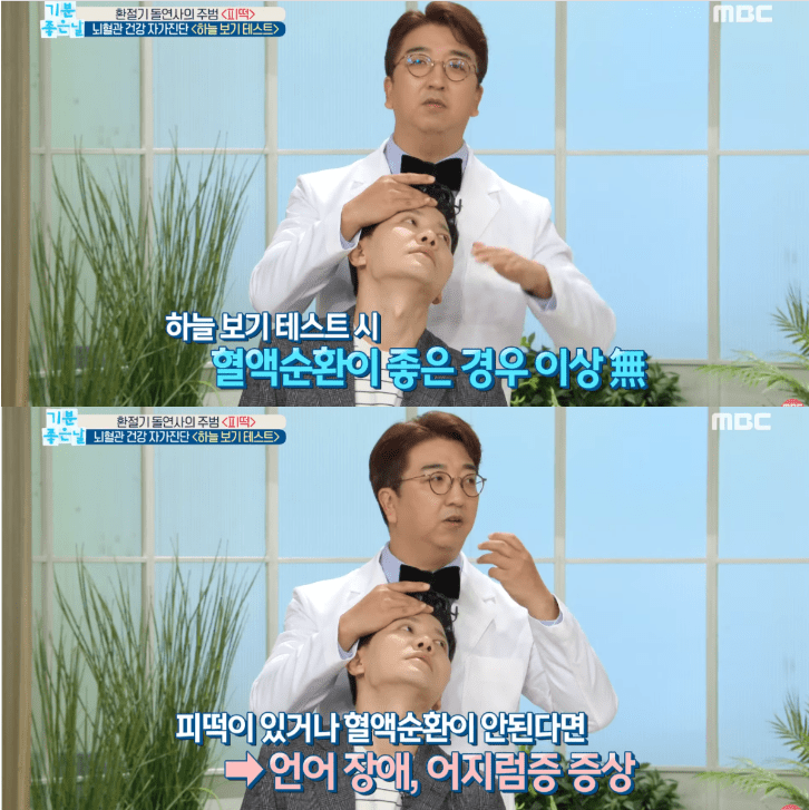 "고개 한번만 기울여보세요" 뇌혈관에 가득찬 '피떡' 간단하게 자가진단하는 방법