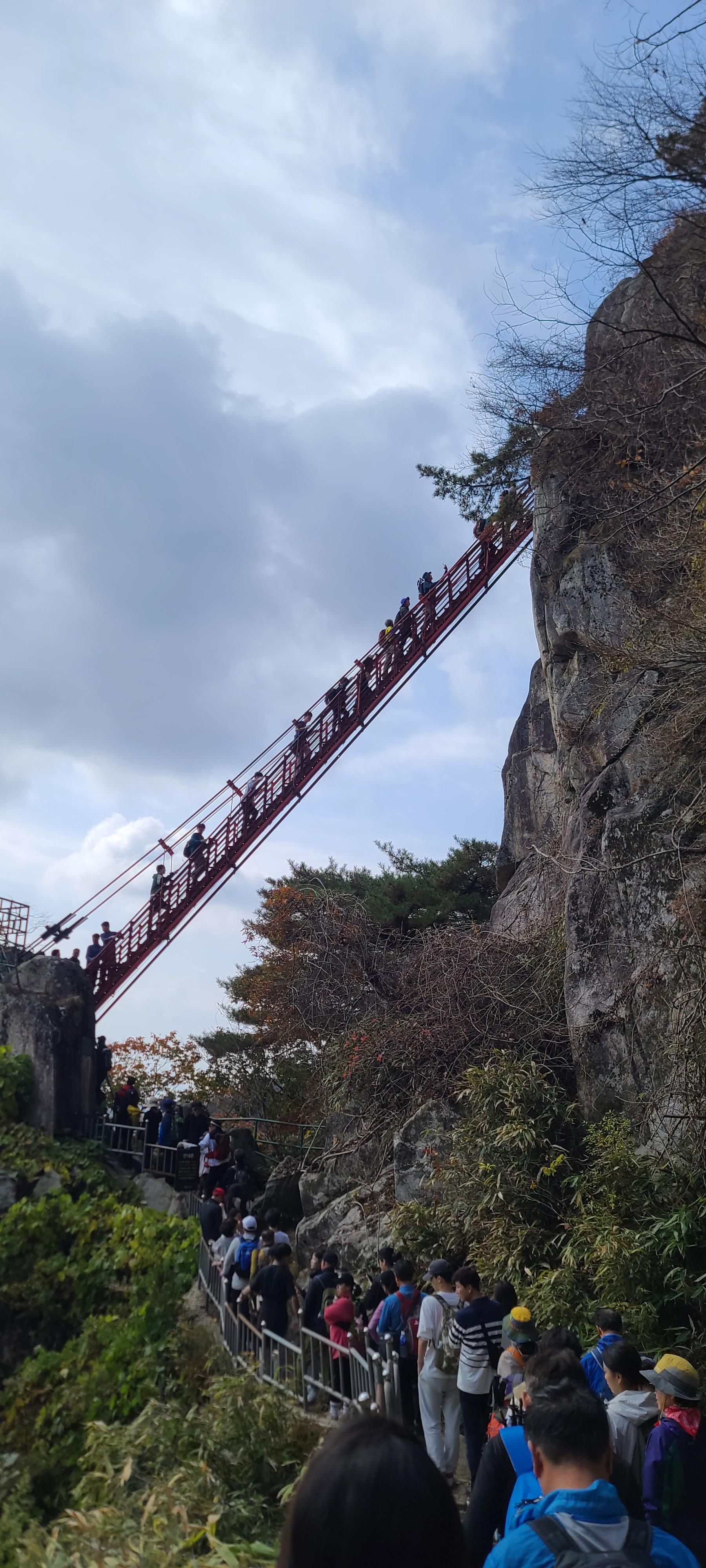 가을여행 등산 단풍구경 대둔산 명소 주차장 금강 구름다리 삼선계단