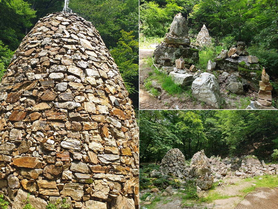 폭포가는길목-작은 돌탑공원(2)
