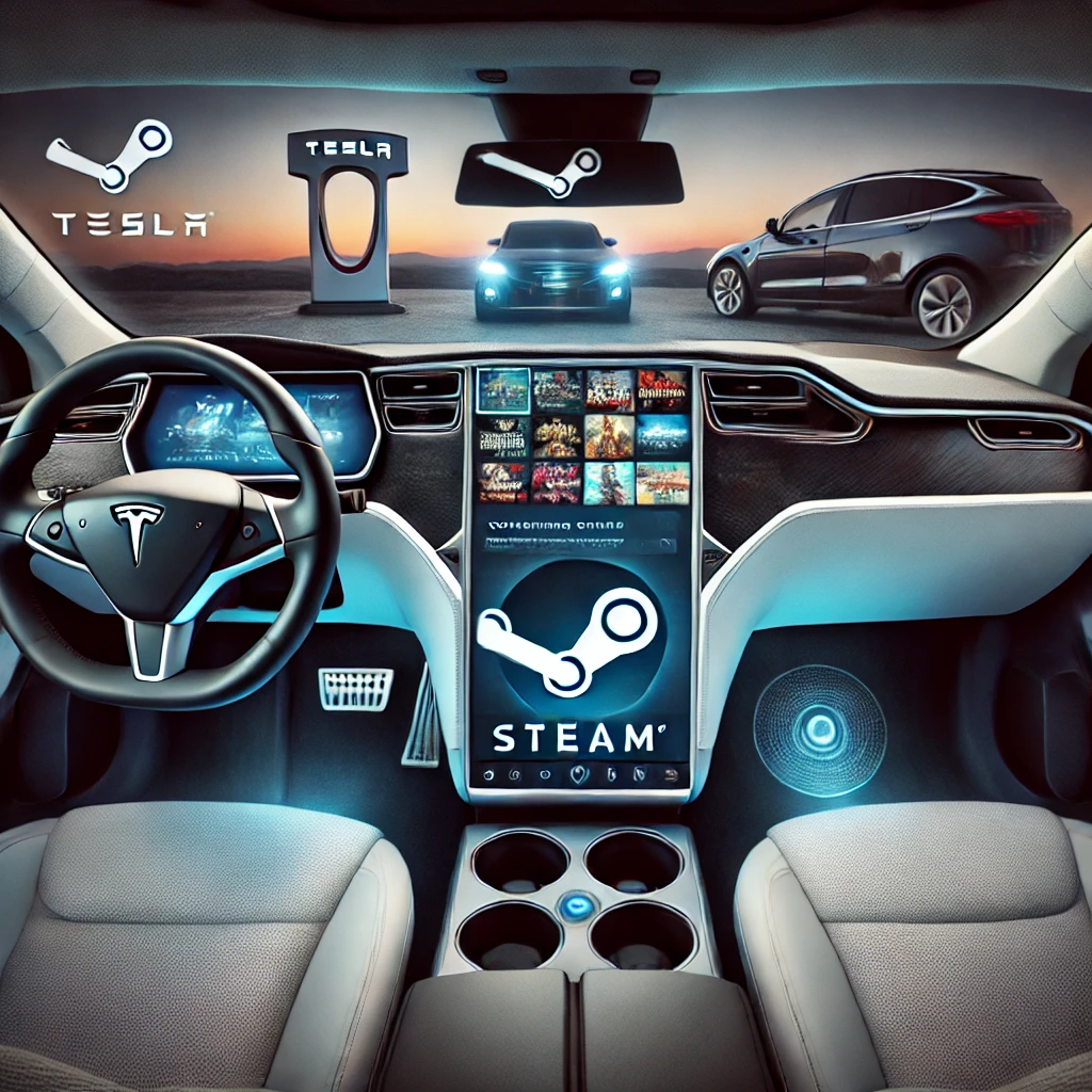 Steam on Tesla