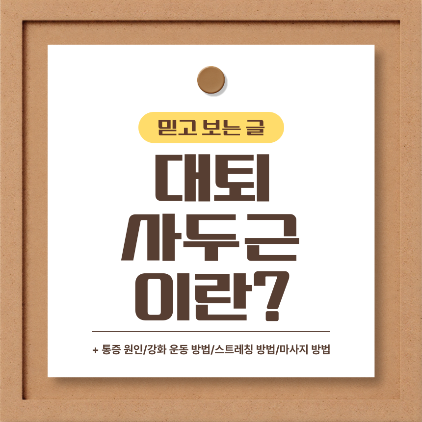  대퇴사두근 이란?