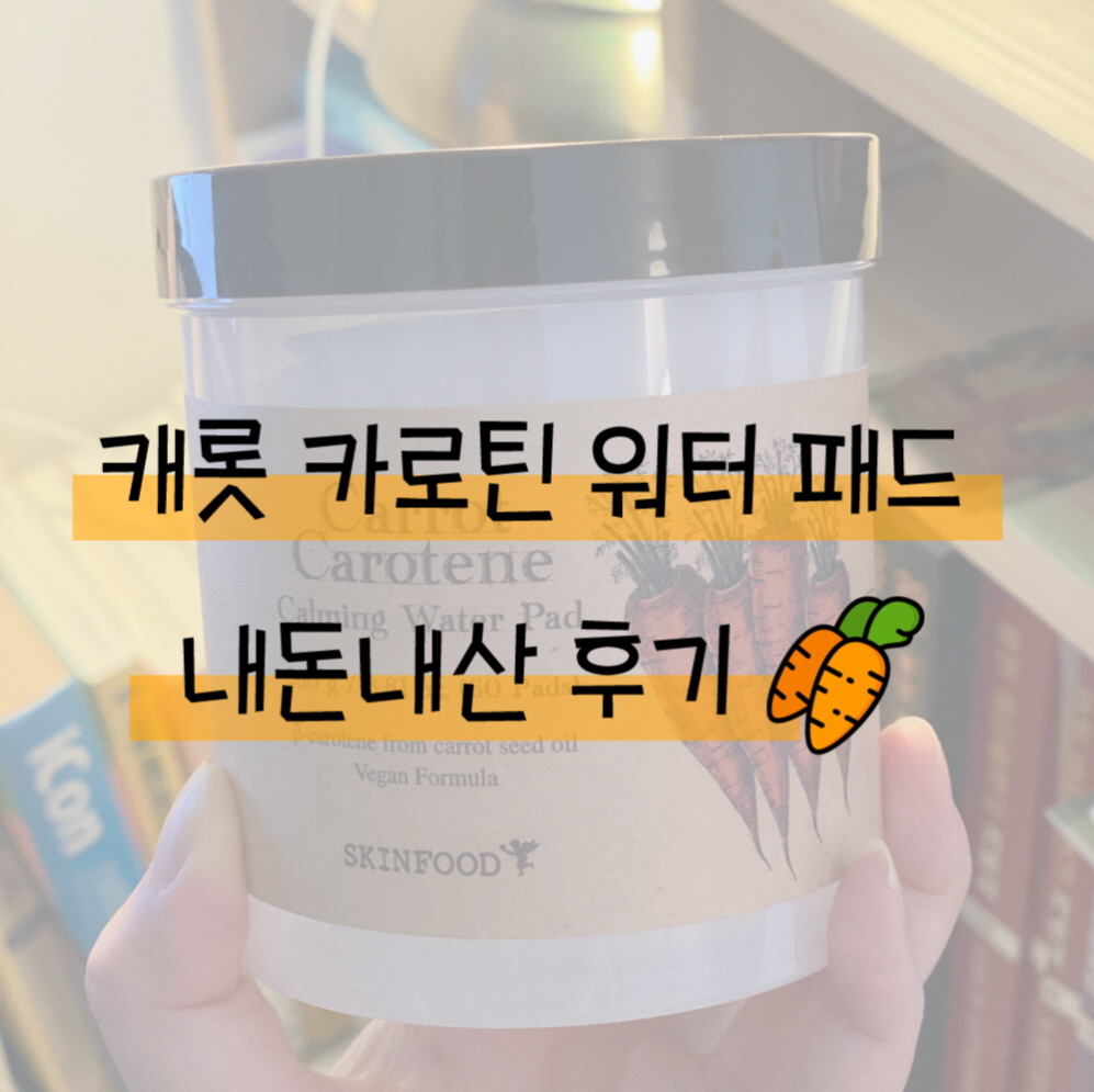  캐롯 카로틴 카밍 워터 패드 – 두통째 내돈내산하는 제품