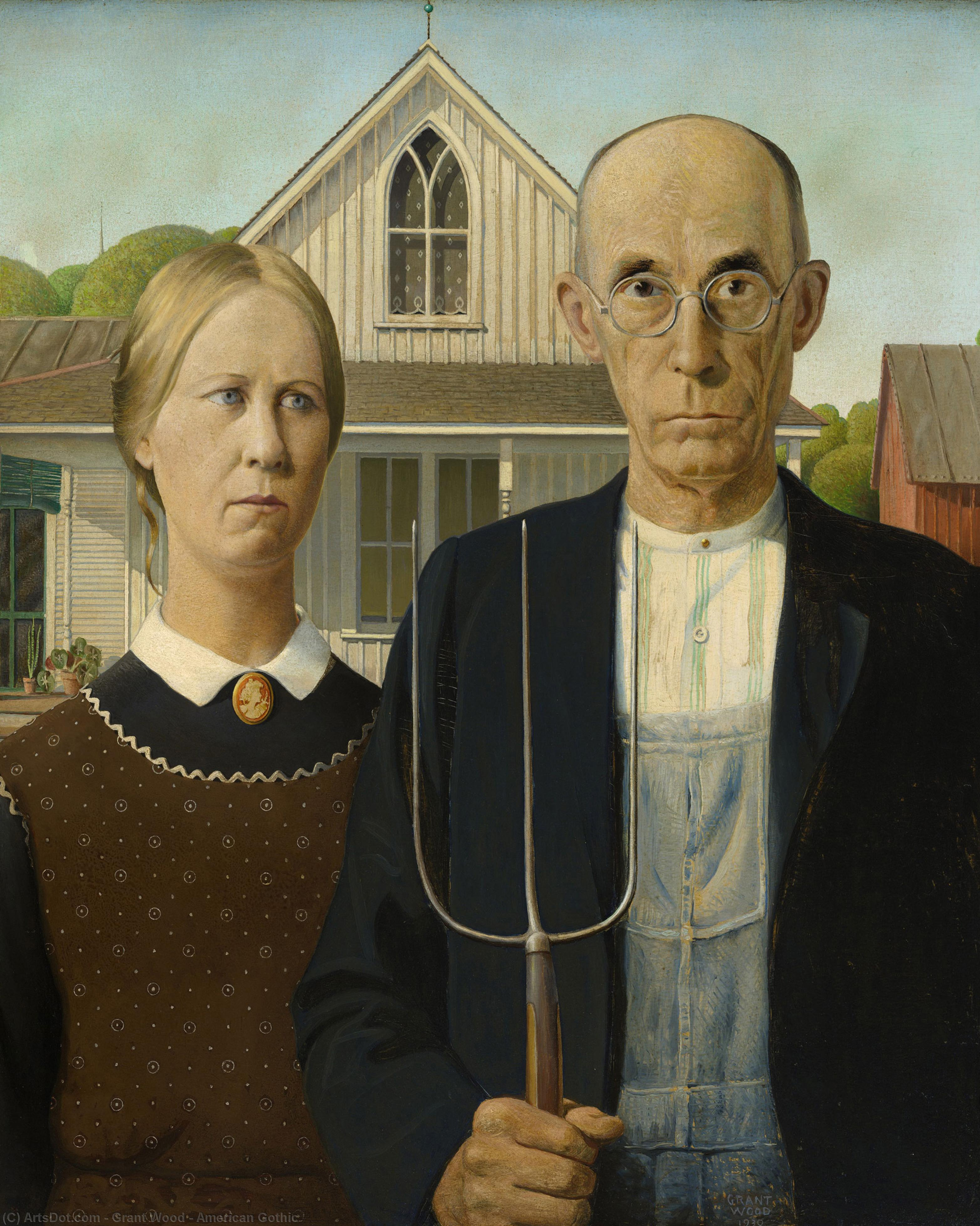 그랜트 우드(Grant Wood), 미국, 화가, 1892-1942