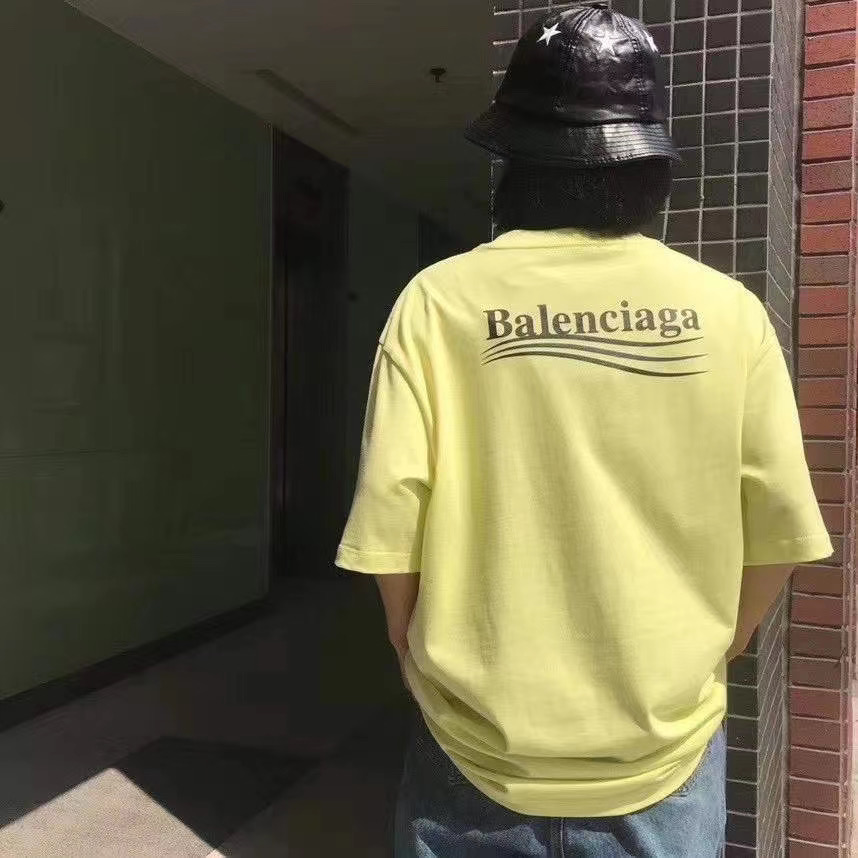  [BALENCIAGA] 발렌시아가 웨이브로고 반팔 티셔츠 641675 TJVF7 7110 (2 COLOR)