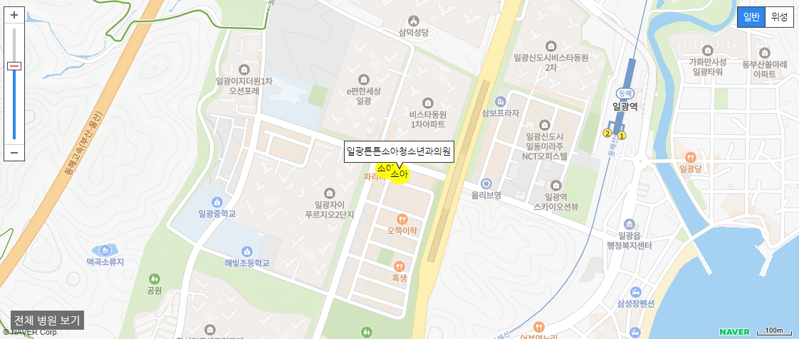 부산 일요일 진료 소아과 일광튼튼소아청소년과의원