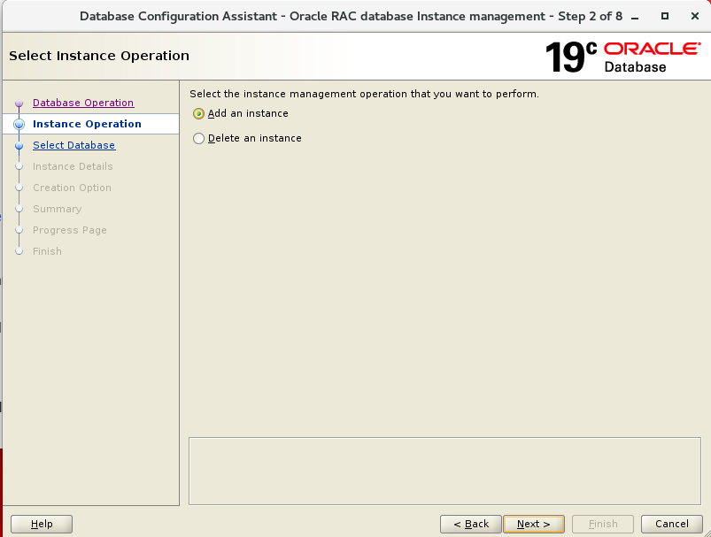 oracle add instance