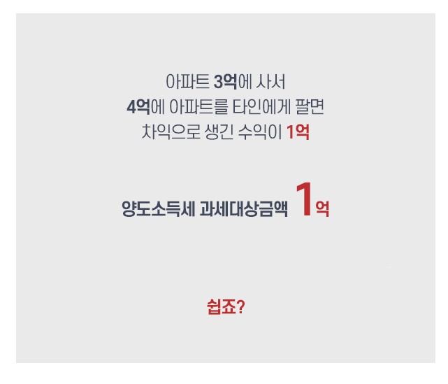  양도소득세 계산기 비과세 조건 입니다.