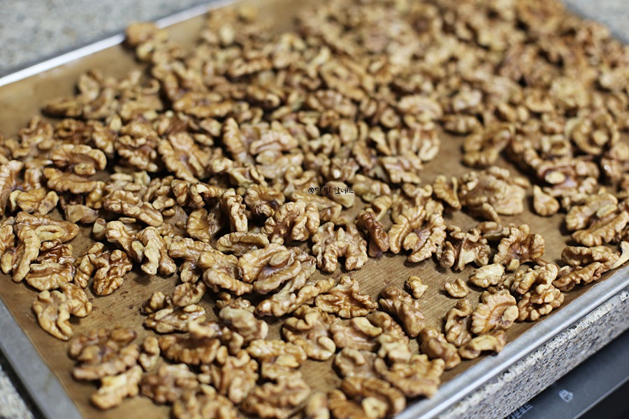 않고 굽죠 호두전처리 호두강정 만들기 튀기지 16