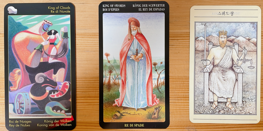 King of swords tarot 타로 왕의 소드 카드 의미 상징