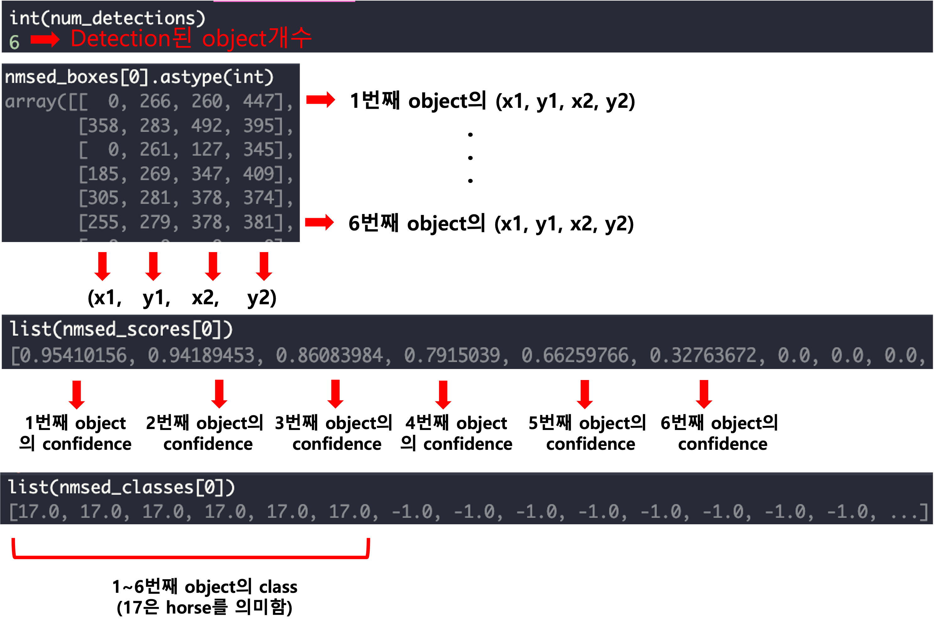 yolov7 with NMSPlugin의 output