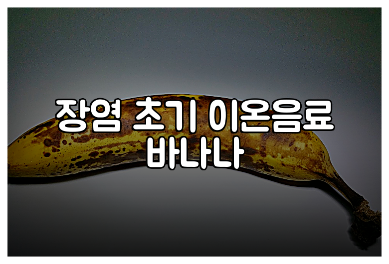 장염 초기 이온음료 바나나
