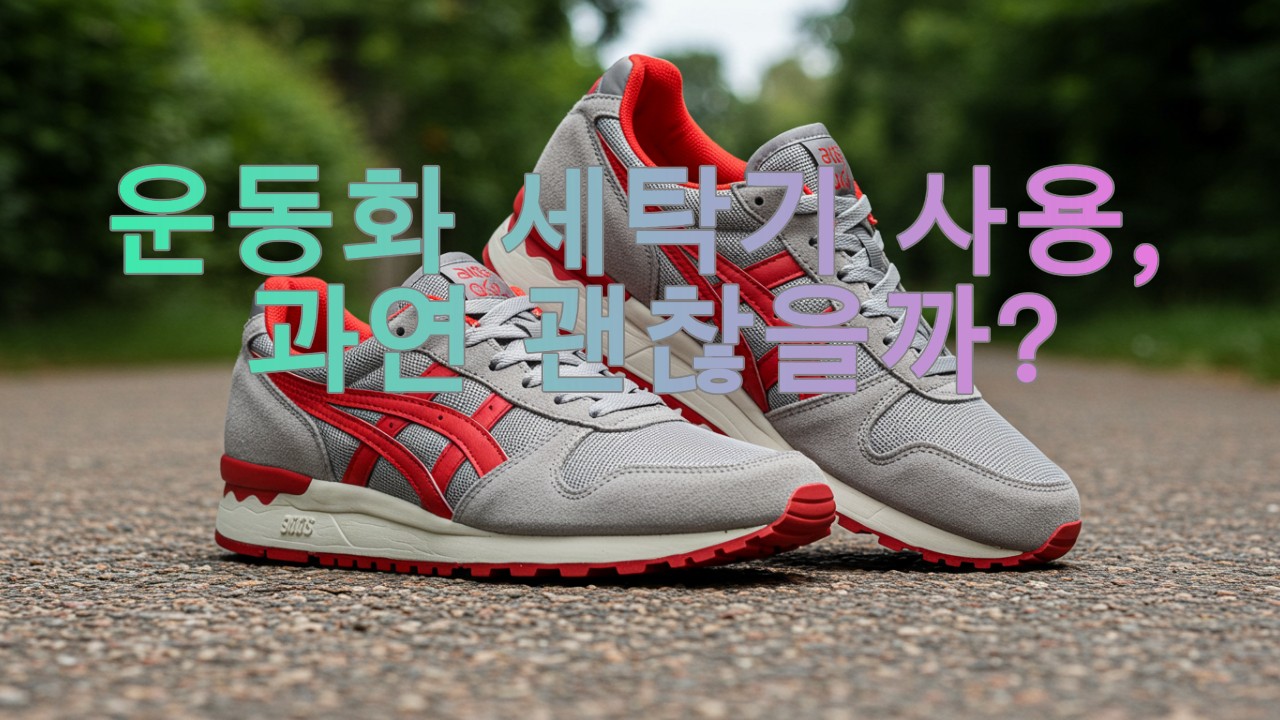 운동화 세탁기 사용, 과연 괜찮을까