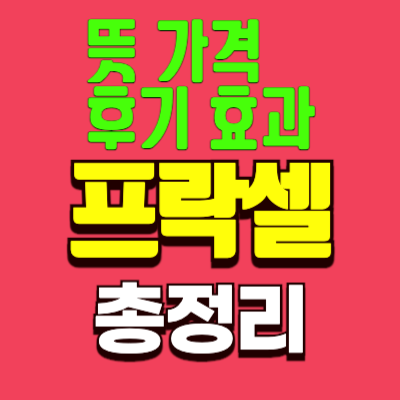 프락셀-가격-후기-뜻-효과-총정리-썸네일