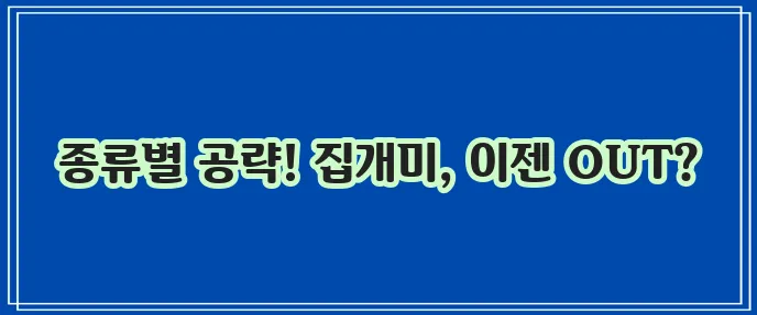 집개미 특성 파악 종류와 퇴치 방법으로 불청객 꼭 쫓아내세요!