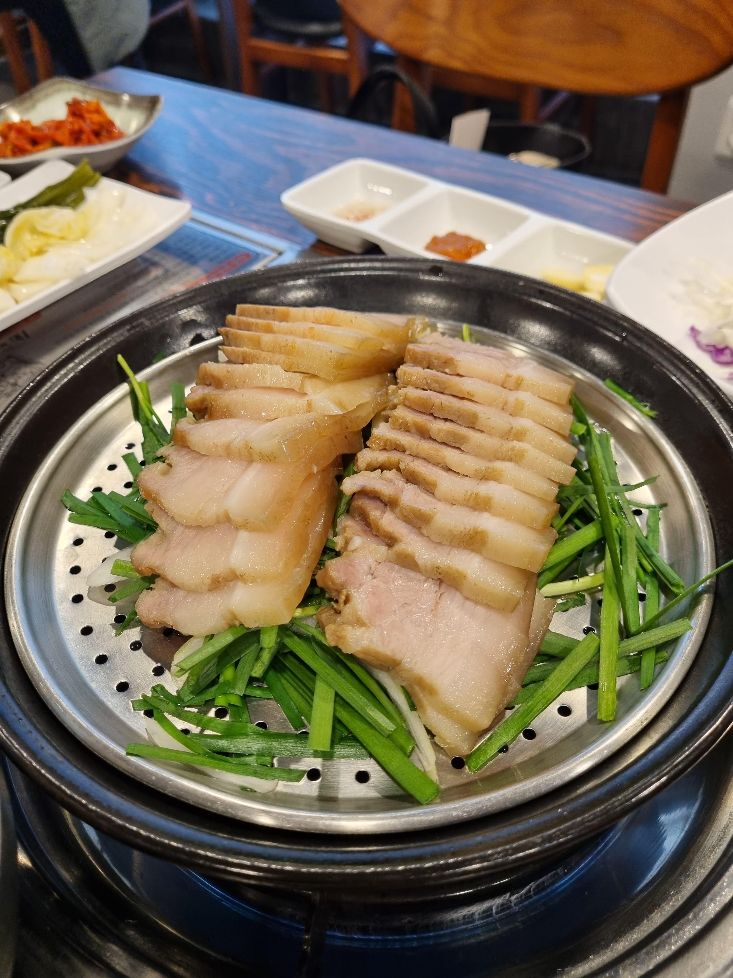강동구청역 화진포막국수 명태식해 보쌈