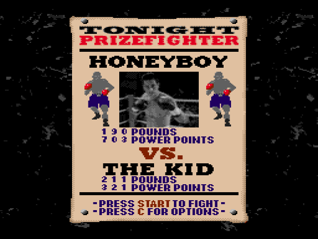  Prize Fighter (메가 CD / MD-CD) 게임 ISO 다운로드