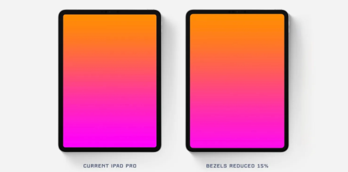 2024년에 출시될 새로운 iPad Pro는 역대 가장 얇은 베젤 특징(이미지출처-9to5mac)