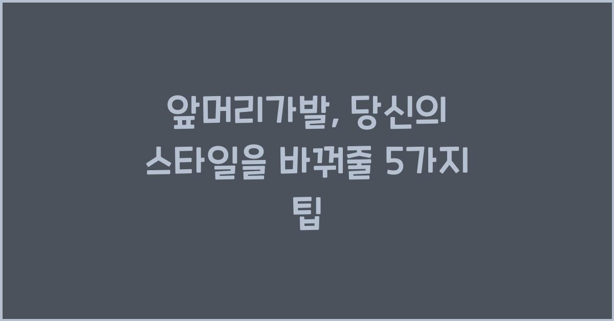 앞머리가발