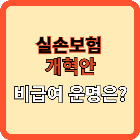 실손보험 개혁안, 비급여 진료 변화는?