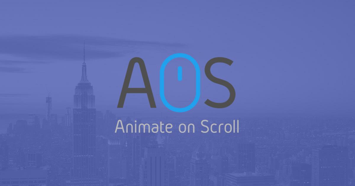 AOS Animate On Scroll aos-animate-on-scroll