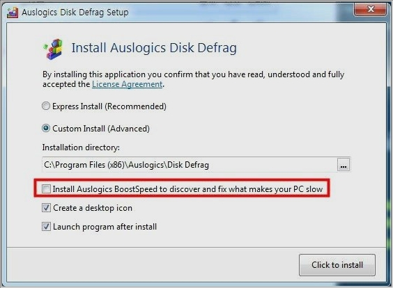 Auslogics Disk Defrag