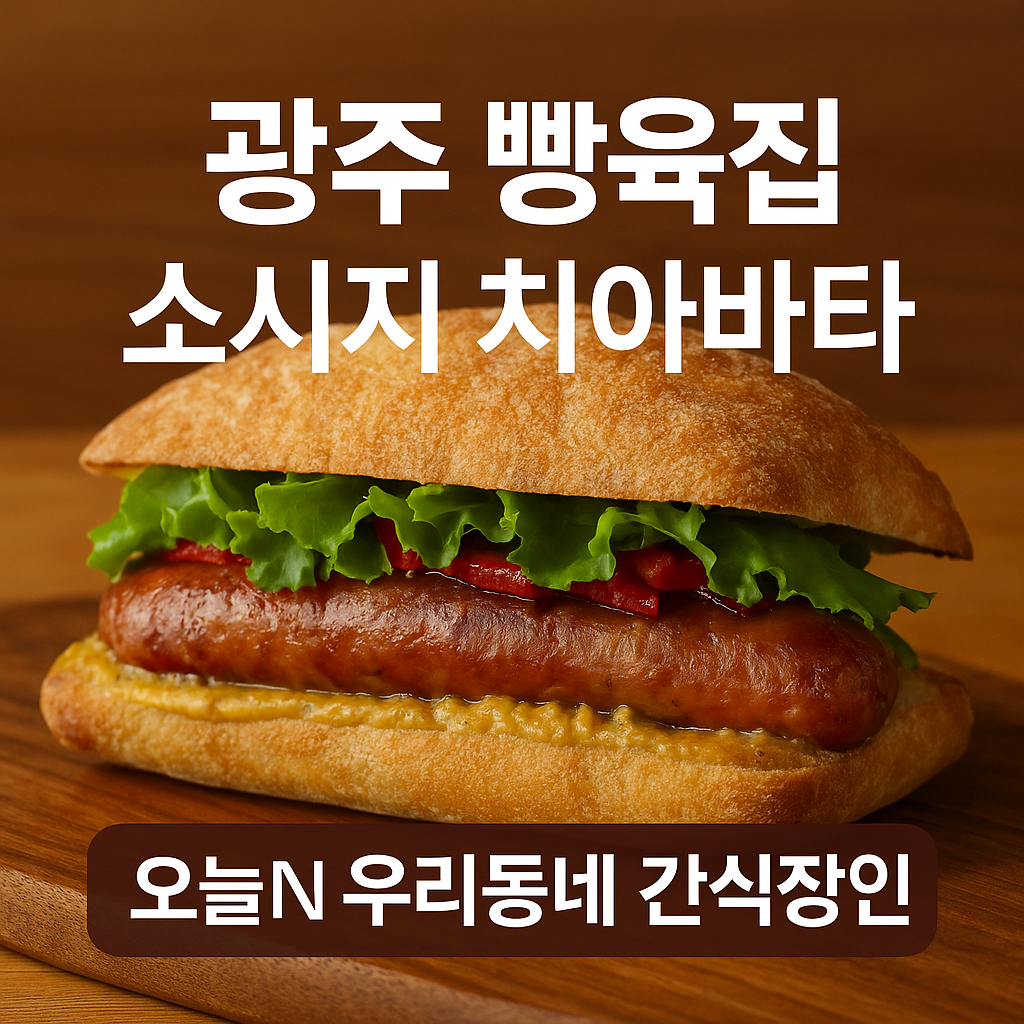 오늘N 2515회 우리동네 간식장인 수제소시지 파는 빵집 광주 남구 봉선동 빵육집