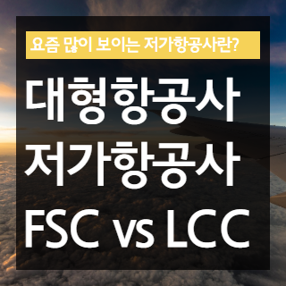 FSC와 LCC 비교 포스팅