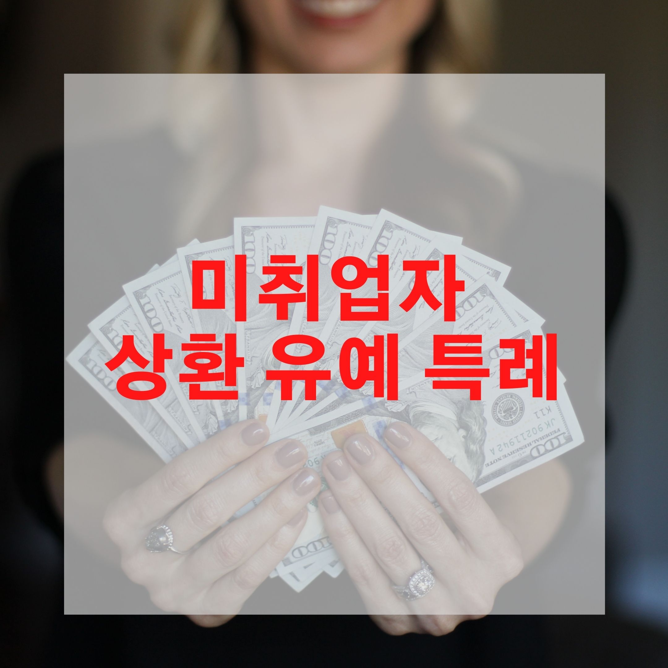  미취업자 채무조정제도 상환 유예 특례