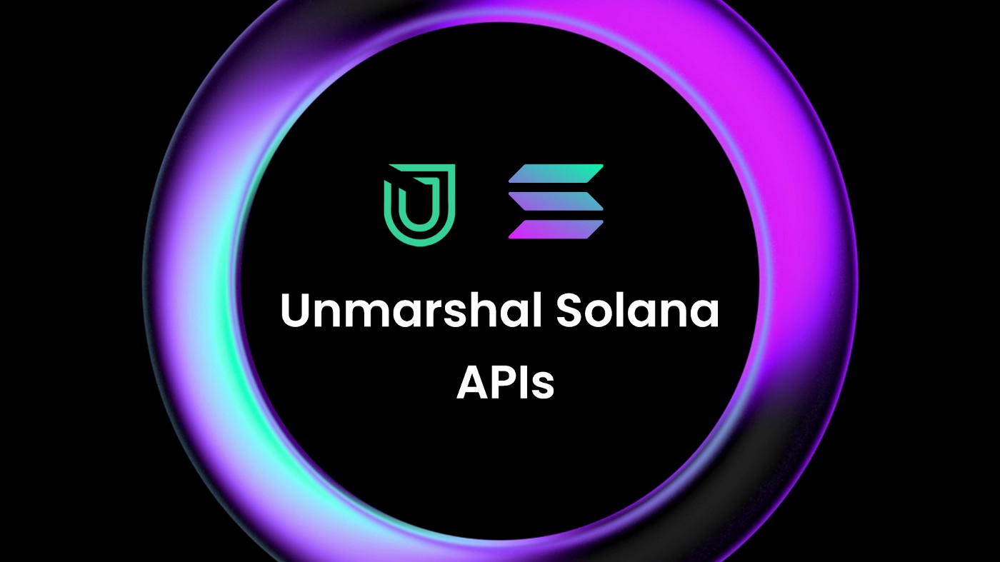  [Unmarshal 언마샬] Unmarshal, 솔라나를 지원합니다