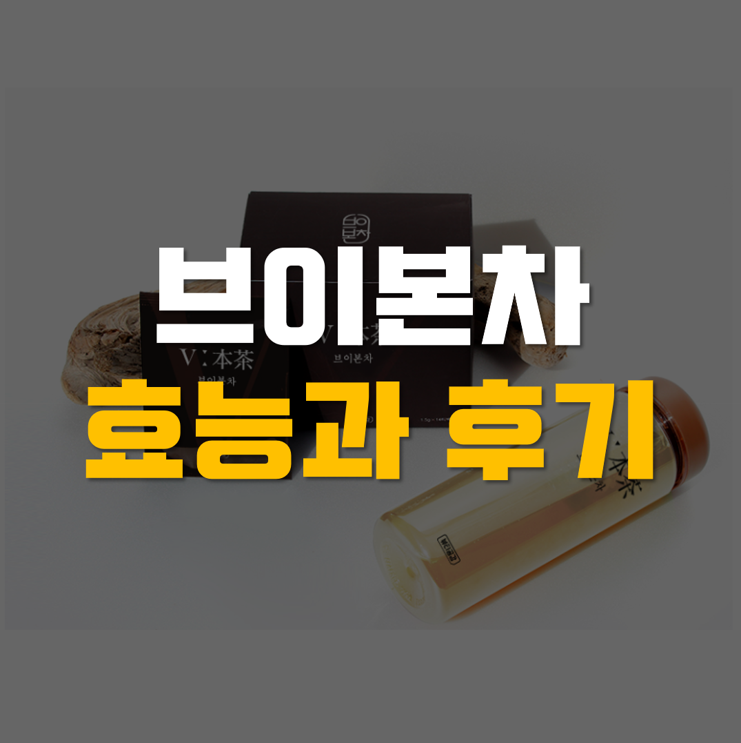  브이본차 효능과 후기