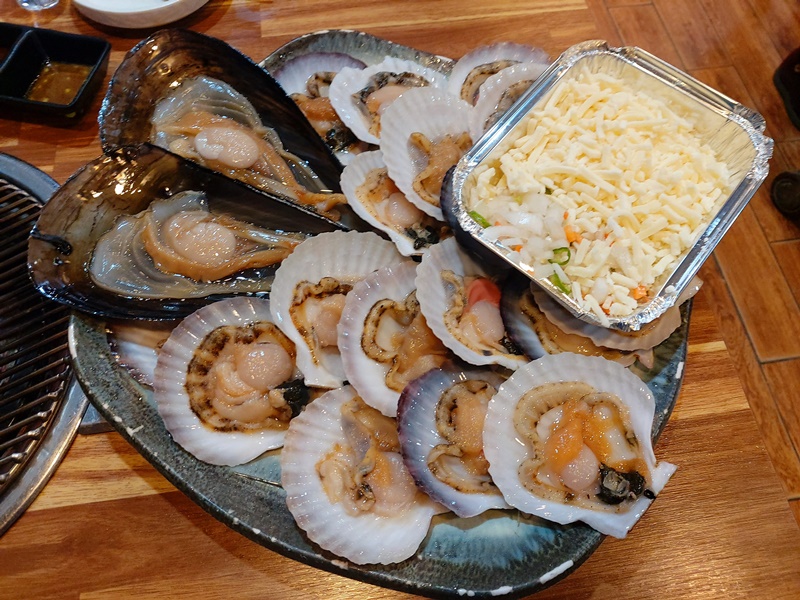 부산 광안리 맛집 행복식당 조개구이