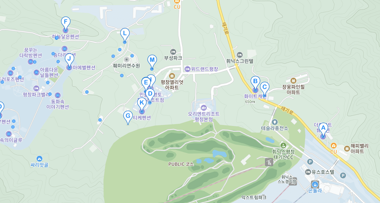 휘닉스 파크 근처 숙소
