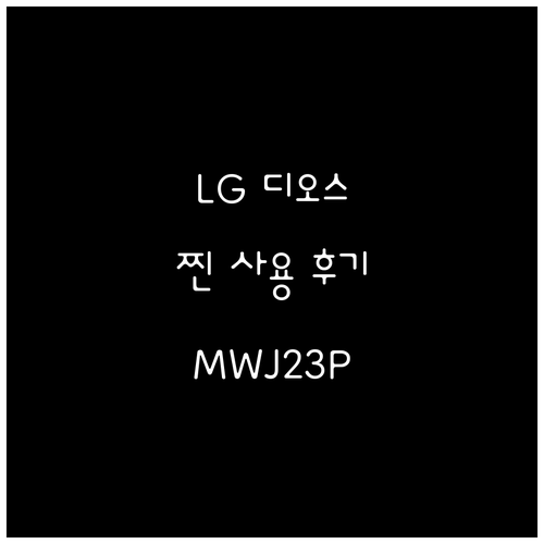 LG 디오스 오브제컬렉션 전자레인지 